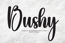 Bushy | Script Font