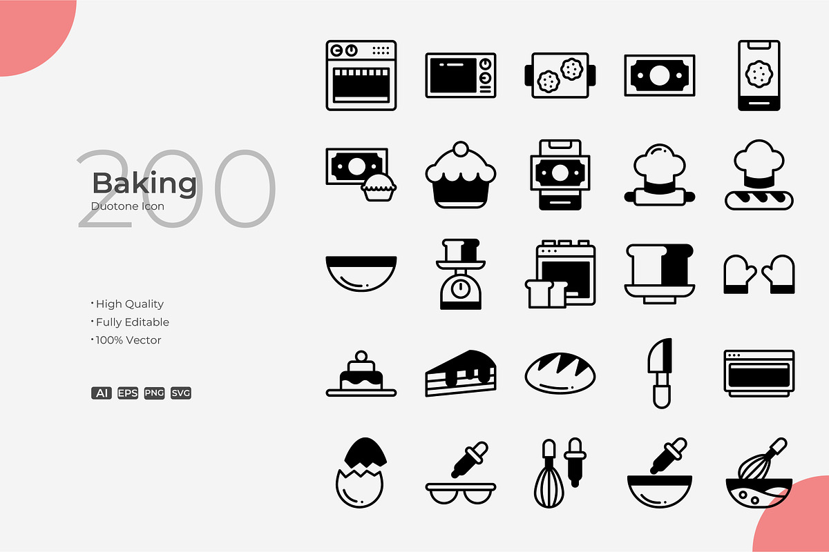 Baking Duotone Icons, a Duotone Icon by Bloodline