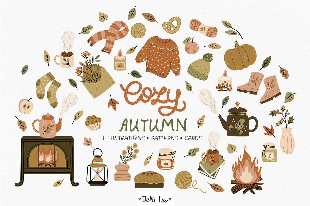 Cozy Autumn, a Decorative Illustration by Jenny Quince (Photo 1 of 8)