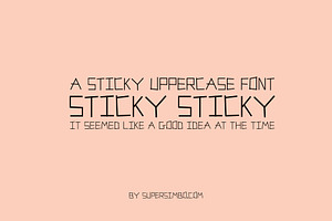 Sticky Sticky | Display Font
