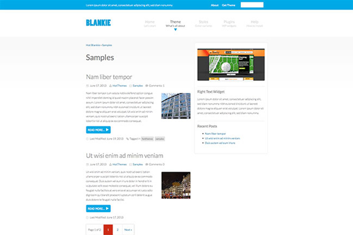 Hot Blankie, a WordPress Template by hot-themes (Photo 2 of 5)