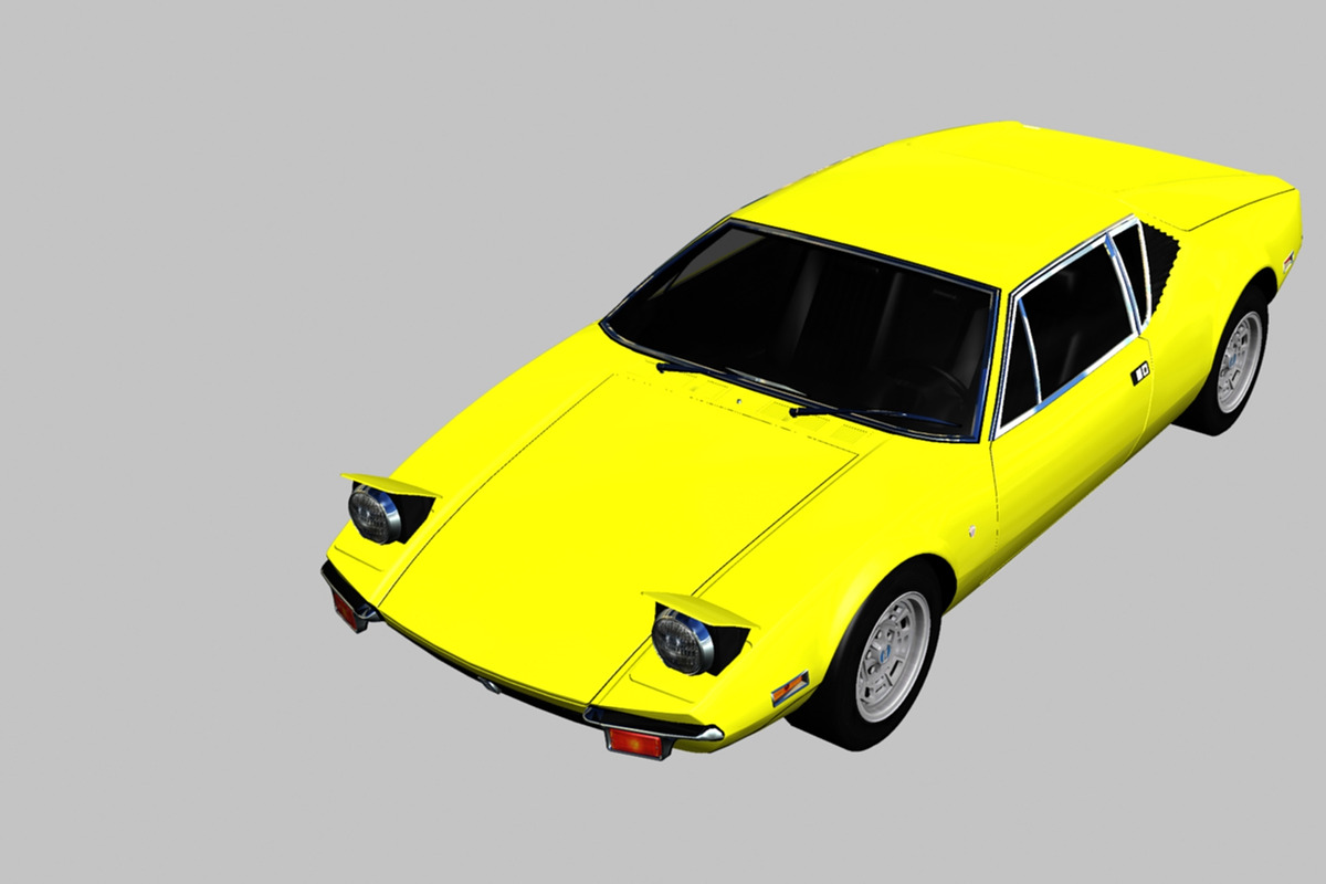 1971 De Tomaso Pantera, a Cars & Vehicle 3D Model by valtriiu (Photo 6 of 12)