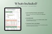 Simple Monthly Budget - Green, a Templates & Theme by The Creative Plans co (Thumbnail 5 of 10)