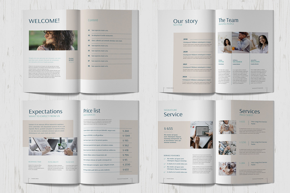 Services & Pricing Guide Template, a Brochure Template by Sabin (Photo 3 of 7)
