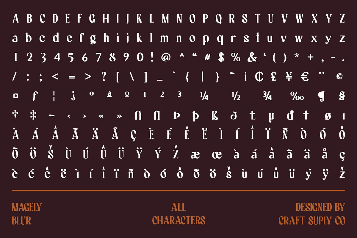 Magely Blur, a Serif Font by Craft Supply Co. (Photo 8 of 8)