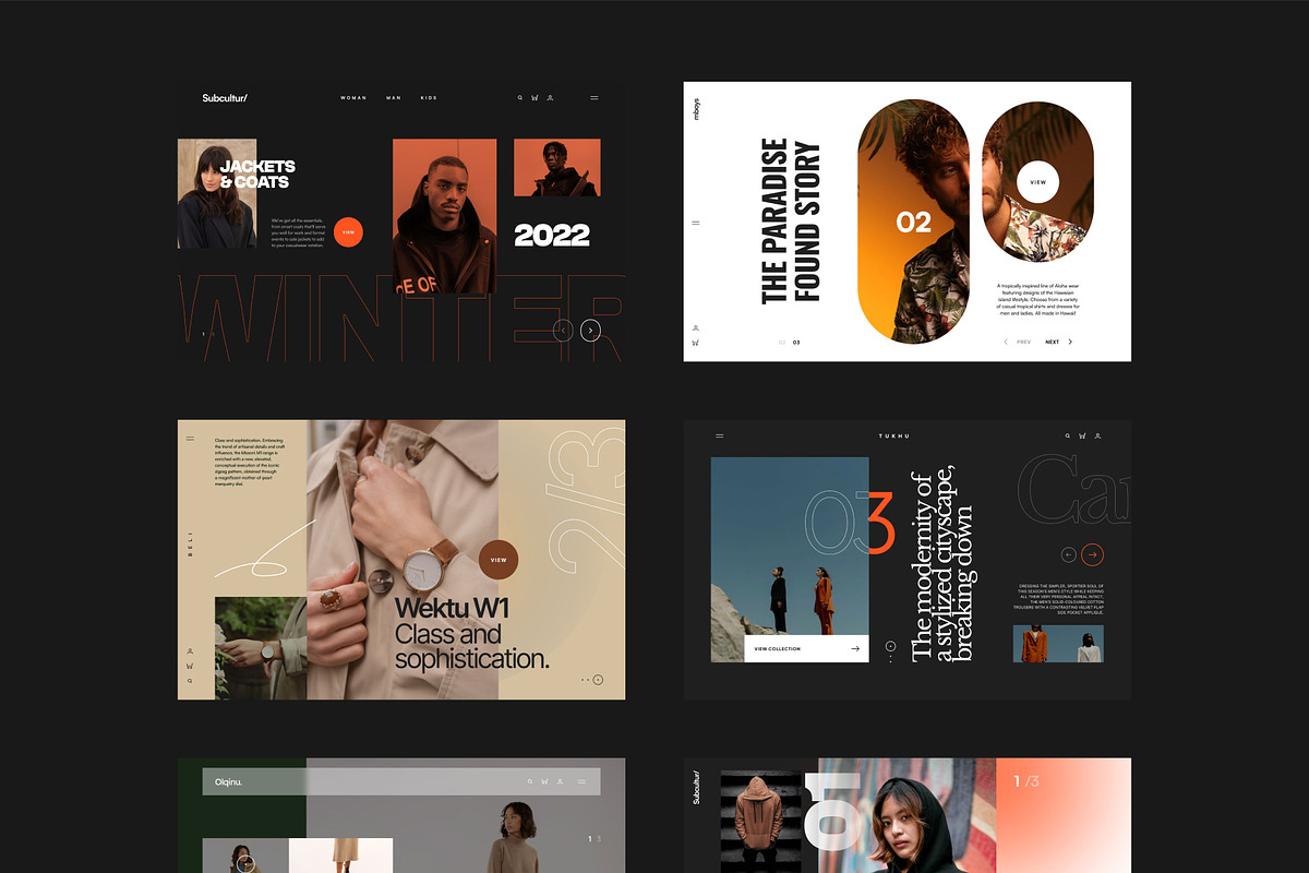Olqinu 30 Fashion Figma Headers, an UI Kit Template by neuwebz (Photo 3 of 7)