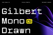 CS Gilbert Mono Drawn, a Sans Serif Font by Craft Supply Co. (Thumbnail 1 of 8)