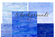 Snowing Watercolor clipart, an Illustration by AqwaColor (Thumbnail 5 of 6)