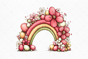 Whimsical Easter Clipart Png, an Illustration by Craft Nest (Thumbnail 9 of 11)