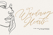 Wandering Hearts Script, a Handwritten Font by supfonts (Thumbnail 1 of 8)