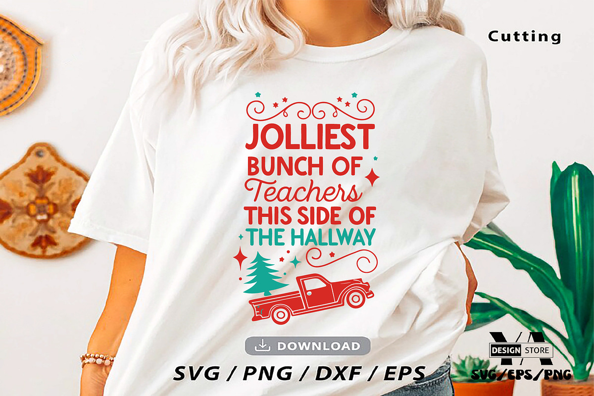 Christmas Teacher SVG PNG Bundle, an Object Illustration by Ya_ Design Store (Photo 9 of 13)