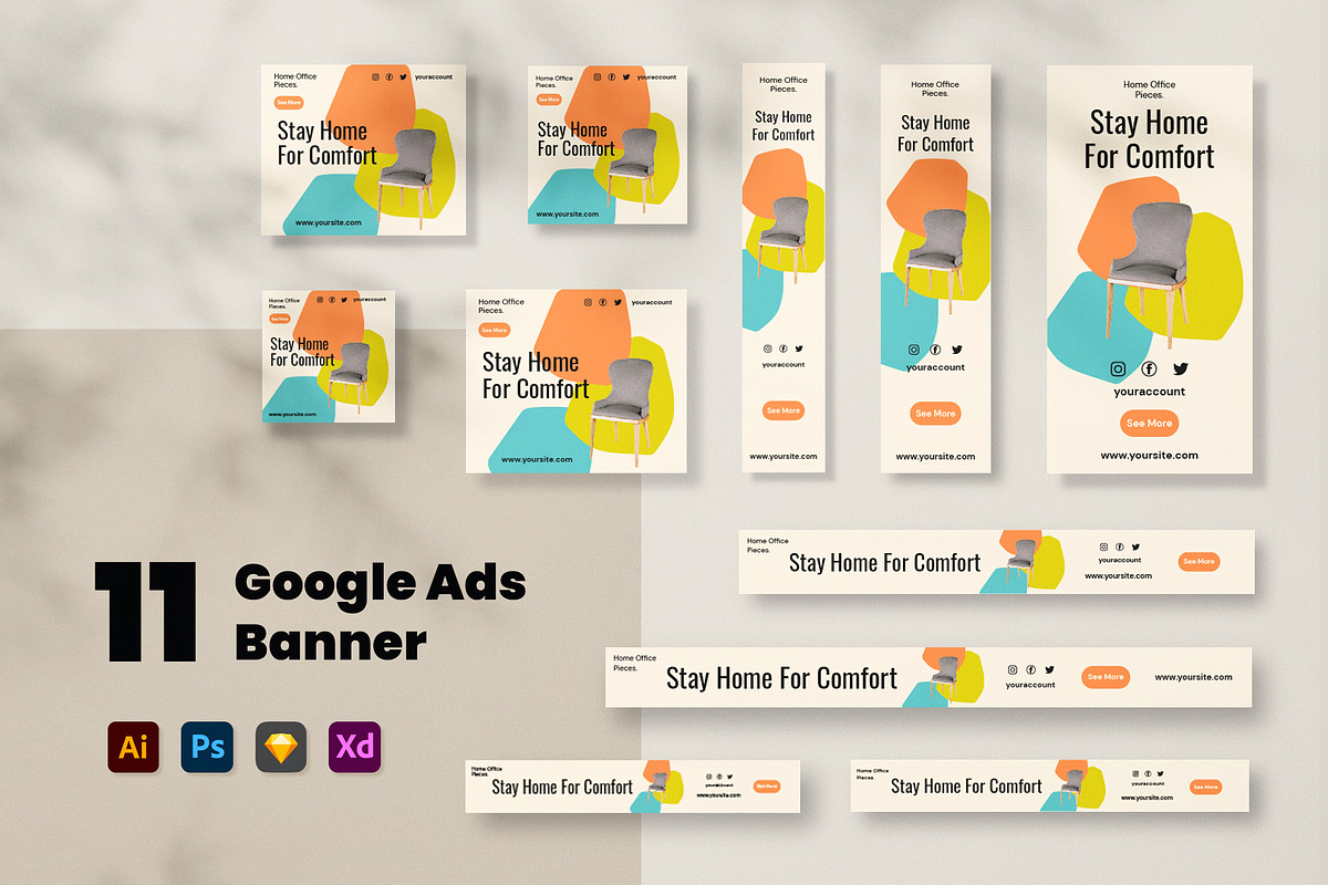 Home Office Product Google Ads, a Templates & Theme by MikroType Std (Photo 1 of 3)