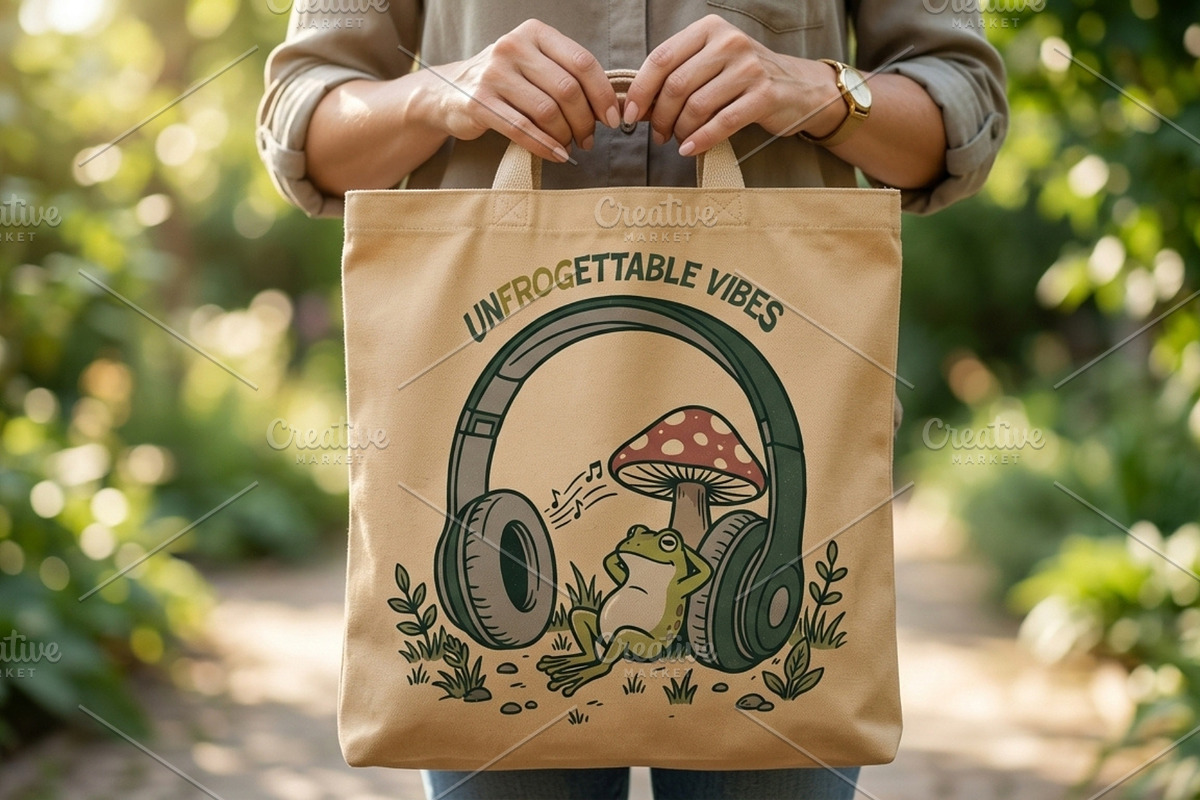 Un-frog-ettable vibes illustration, an Animal Illustration by Vectorlina (Photo 3 of 4)