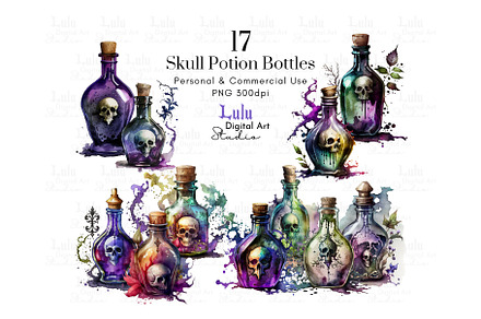Skull Potion Bottles-17