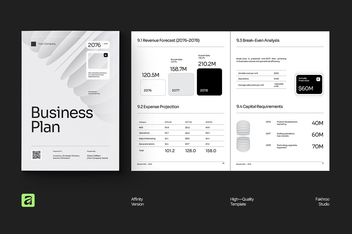 Minimalist Business Plan - GAND, a Brochure Template by fakhroo (Photo 9 of 10)