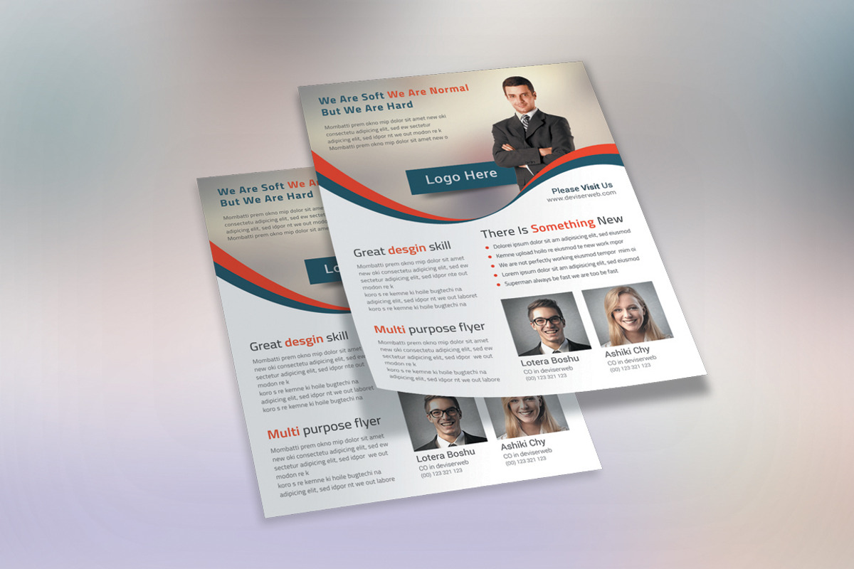 Creative Business Flyer & Post Card, a Flyer Template by DeviserWeb (Photo 3 of 4)