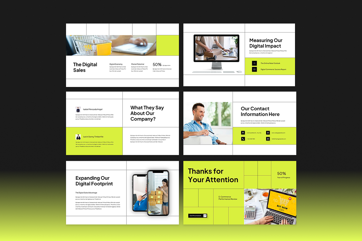 E-Commerce Annual Report GoogleSlide, a Presentation Template by Annora Studio (Photo 7 of 7)