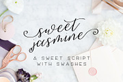 Sweet Jasmine Script, a Script Font by Beck McCormick (Thumbnail 1 of 4)