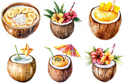 Coconut Drink Sublimation PNG, an Illustration by cherrydesign (Thumbnail 2 of 3)
