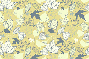 Fall Leaves Patterns Illustrations