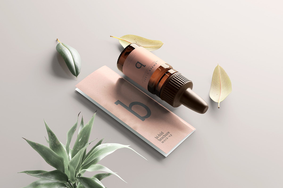 Amber Glass Dropper Bottle Mockups, a Cups & Container Mockup by pmvch (Photo 15 of 20)