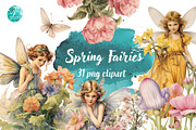 Vintage Style Spring Fairies, a Person Illustration by Verdigris Studios (Thumbnail 1 of 4)