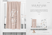 Crib Beddind Designers Kit Mockup, a Bottom Mockup by Creatsy (Thumbnail 12 of 29)