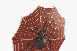 Spider Decorated Shield