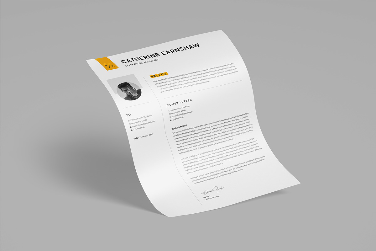 Marketing Manager Resume Template, a Resume Template by PixelStudio (Photo 5 of 9)