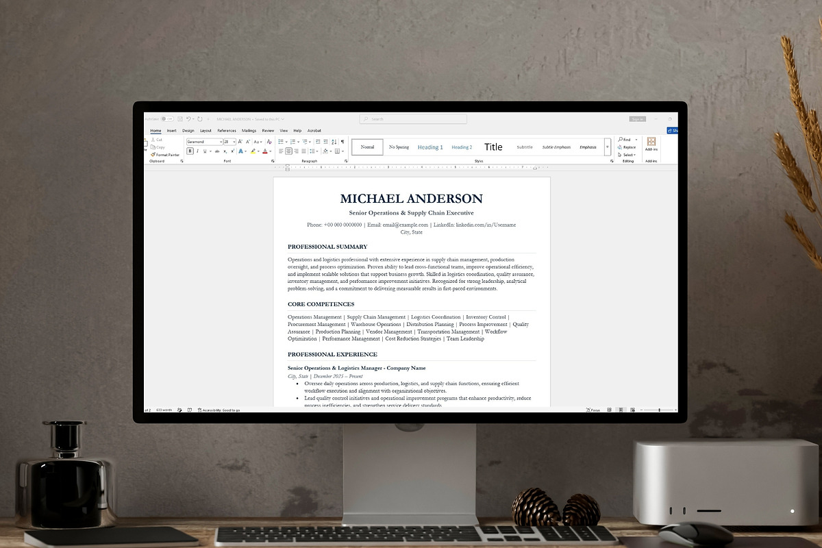 ATS Resume / CV Template Clean, a Resume Template by Anjum Ilyas (Photo 7 of 7)