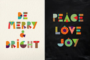 christmas geometric type+MORE 90%OFF, a Background Graphic by Cienpies Design (Thumbnail 3 of 8)