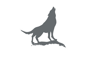 The wolf howls at the moon. Graphic, an Animal Illustration by Nenahliadava Design