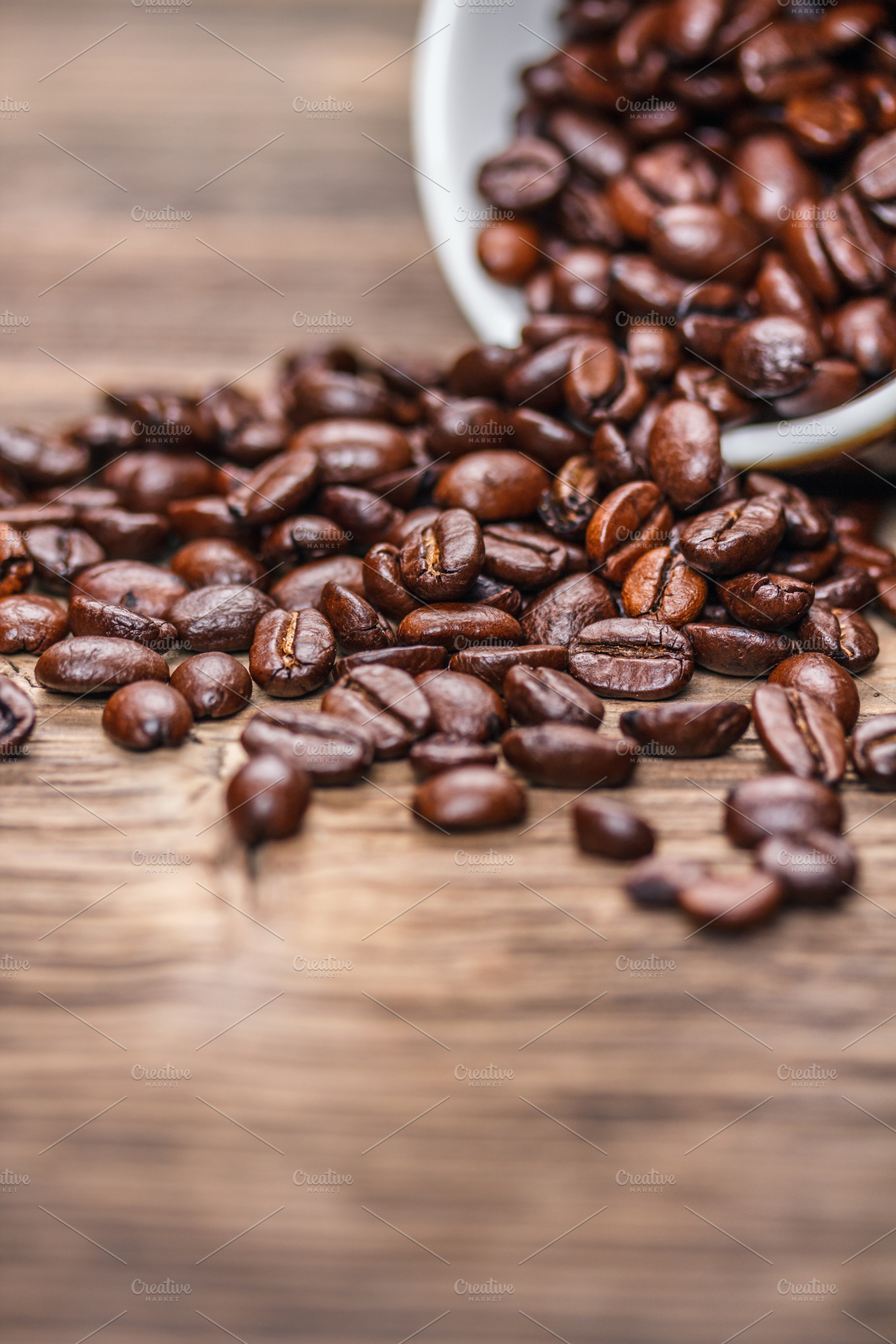 Coffee beans stock photo containing closeup and natural