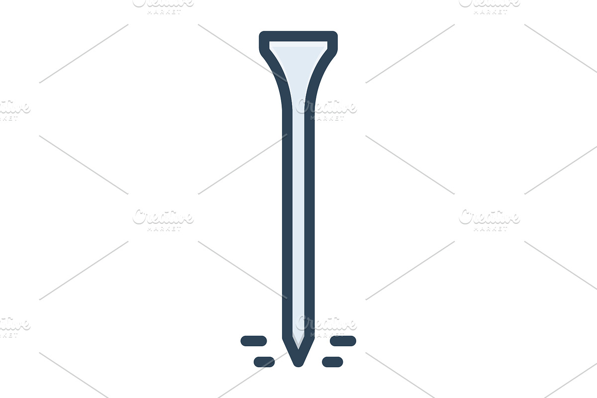 Tee stick color icon, an Icon by Creative priyanka