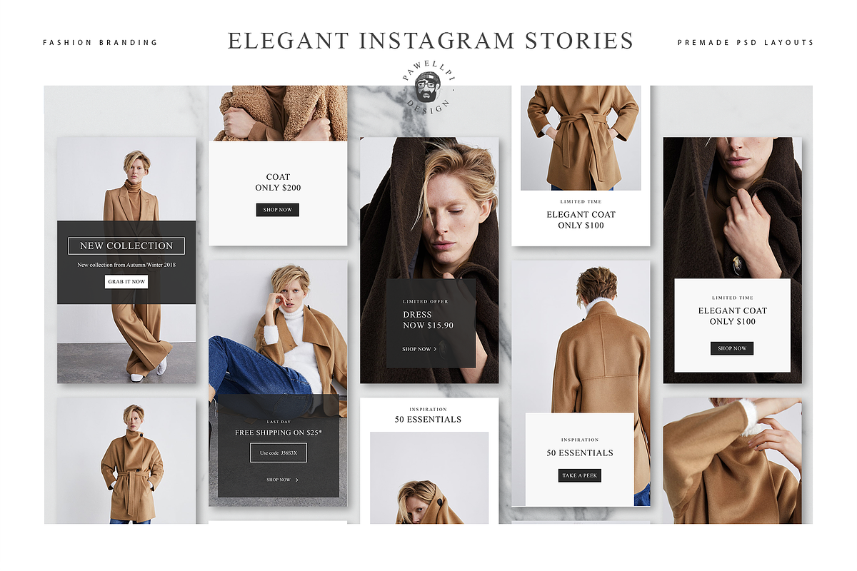 ELEGANT INSTAGRAM STORIES, a Social Media Template by pawellpi (Photo 6 of 26)
