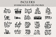 Cat Lover SVG Quote Bundle, an Object Graphic by IllustratorAnnie (Thumbnail 3 of 5)