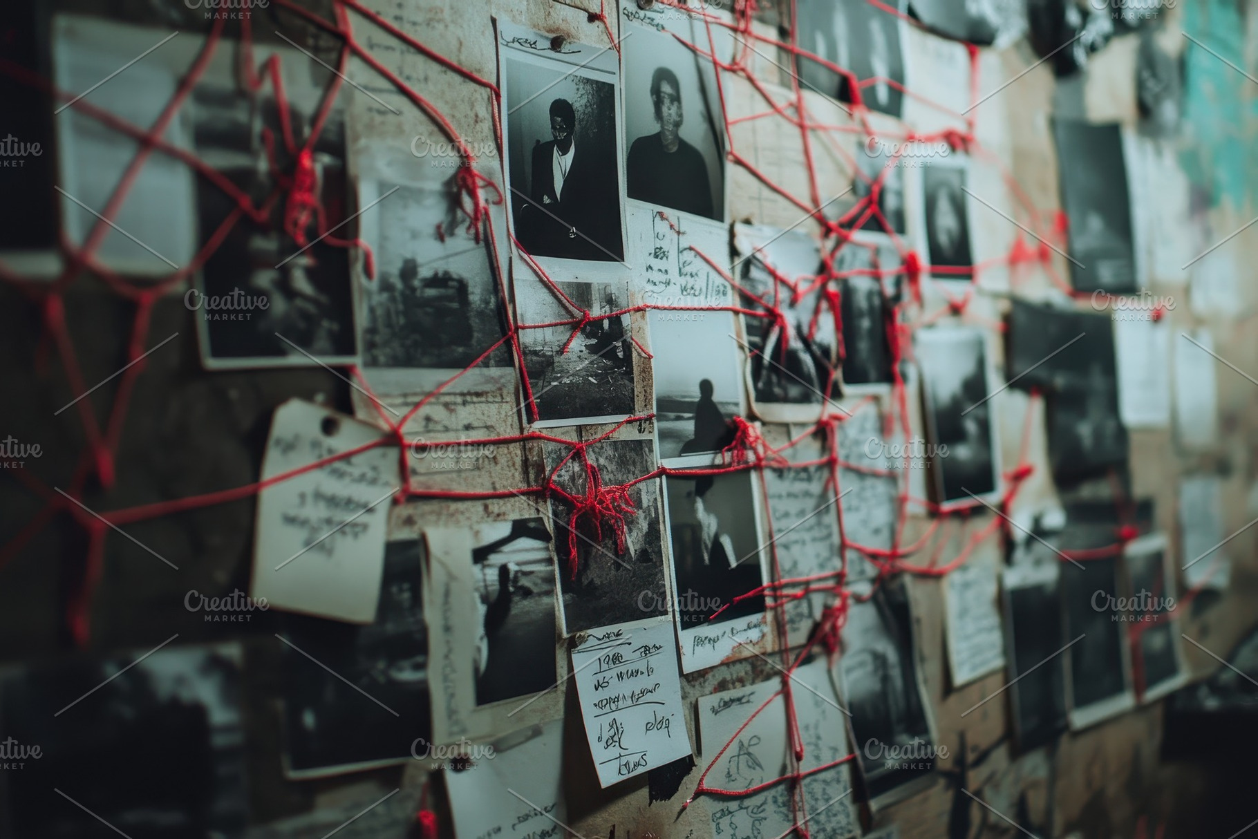 Tracking the clues, detectives board, a Wallpaper Photo by Pavel_design