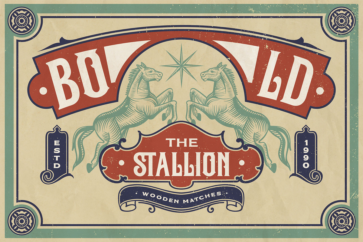 Three Horse Typeface, a Serif Font by alit design (Photo 7 of 20)