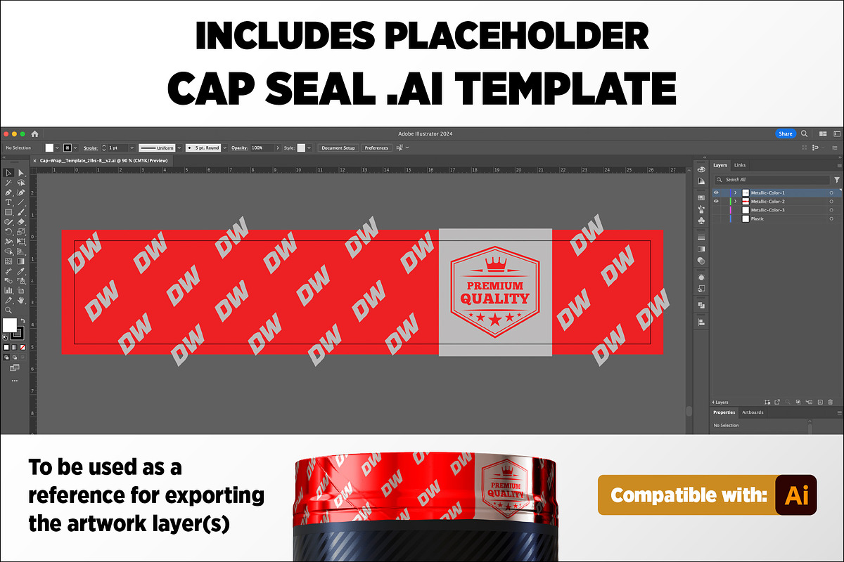 2lb Whey Protein Jar Mockup B1-Pro, a Packaging Mockup by Design Warlord (Photo 8 of 16)