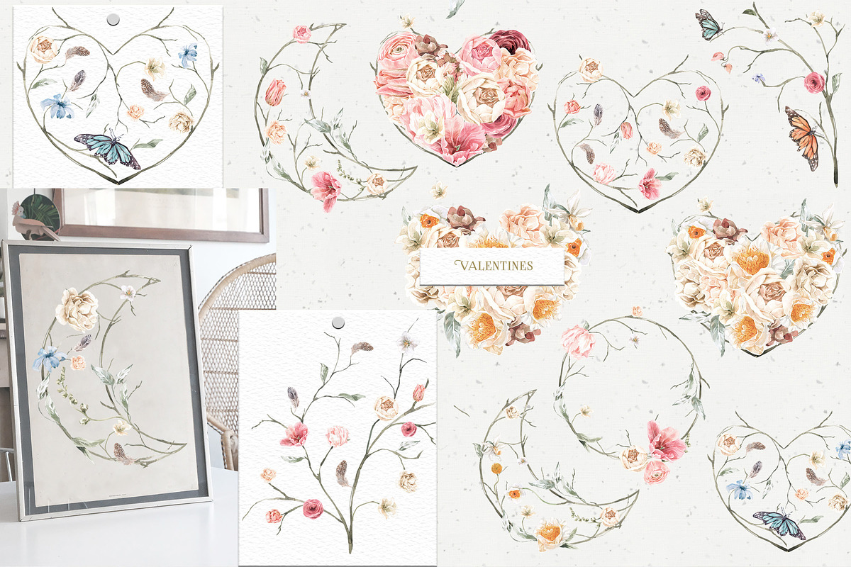 -20% Bloom Floral Watercolor Bundle, an Object Graphic by Cat In Colour (Photo 2 of 14)