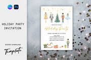 Nutcracker Holiday Party Invitation, an Invitation Template by SvetaArtStore (Thumbnail 1 of 3)