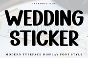 WEDDING STICKER, a Serif Font by InermediaSTUDIO (Thumbnail 1 of 8)