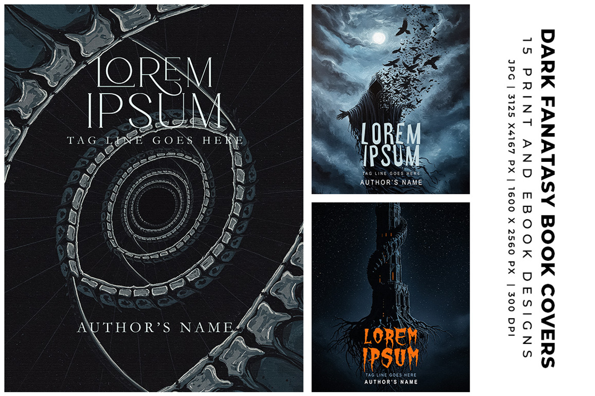 Dark Fantasy Book Covers preview 5