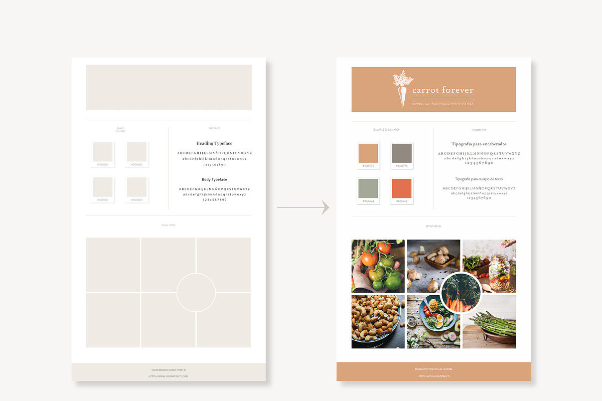 Brand Board Templates for Photoshop, a Presentation Template by Visual Bloom (Photo 4 of 7)