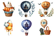 Halloween on Beach Clipart Bundle, an Illustration by DreamArtGraphic (Thumbnail 2 of 5)
