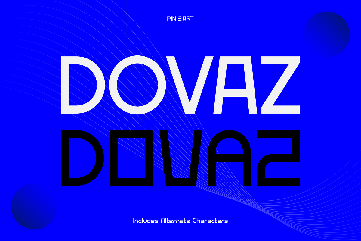 DOVAZ, a Sans Serif Font by Pinisi ART (Photo 1 of 11)
