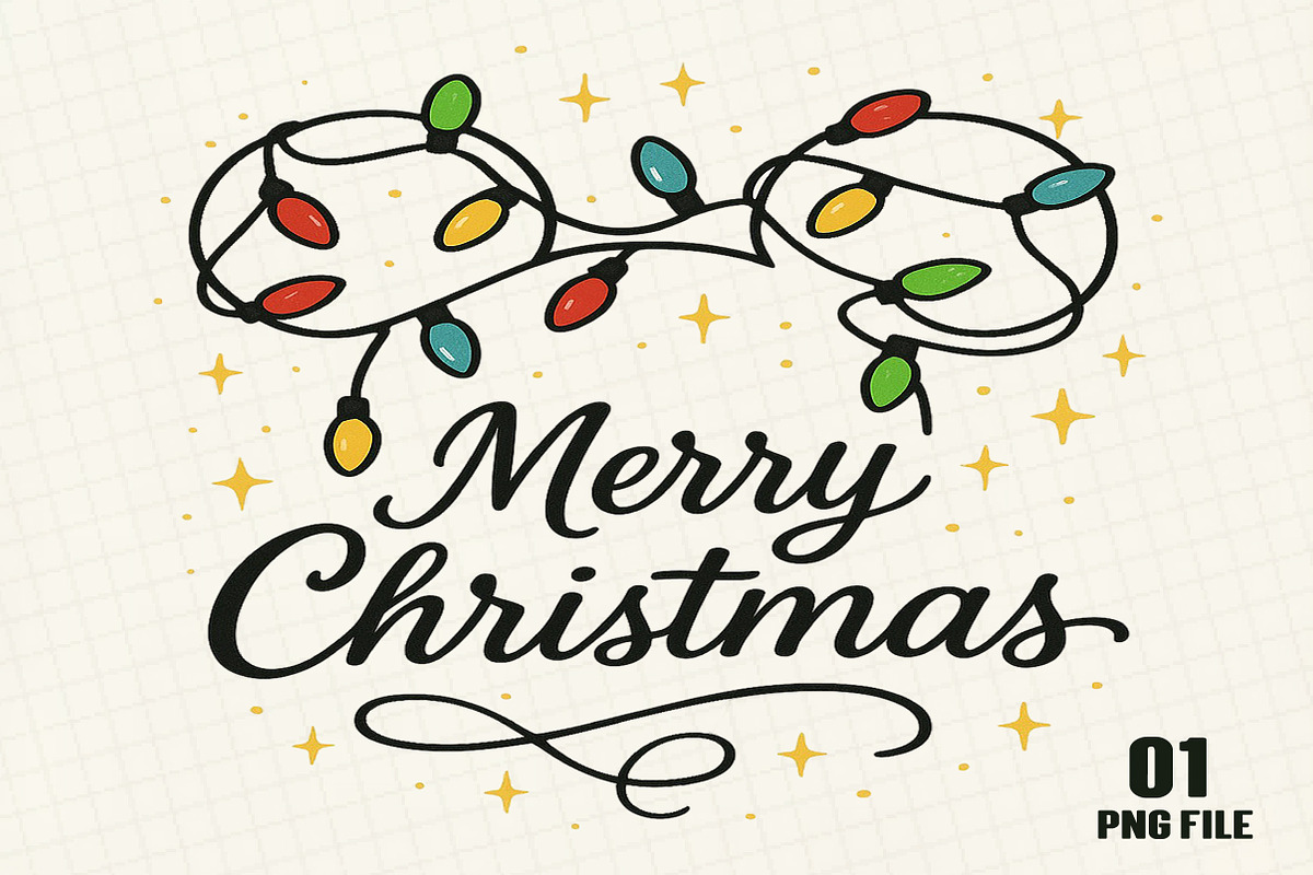 Merry Christmas Light, an Illustration by DreamCafeArt (Photo 1 of 4)