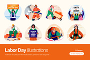 Labor Day Art, a Person Illustration by Prosymbols (Thumbnail 1 of 9)