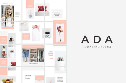 Ada Instagram Puzzle Template, a Social Media Template by SlideStation