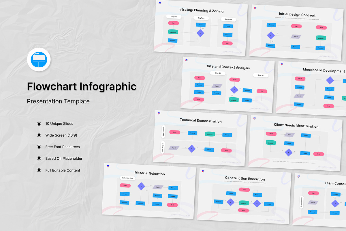 Flowchart Infographic Keynote